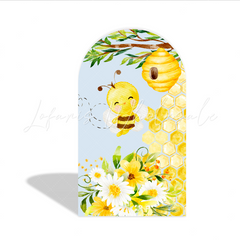 Honey Sweet Yellow Bee Biene Thema Geburtstagsparty Bogenwand Abdeckung Honigwabe Deko