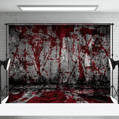 Horror Stimmung Blutig Befleckt Wand Glücklich Halloween Hintergrund