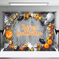 Horror Stimmung Fotografie Süßigkeiten Glücklich Halloween Hintergrund