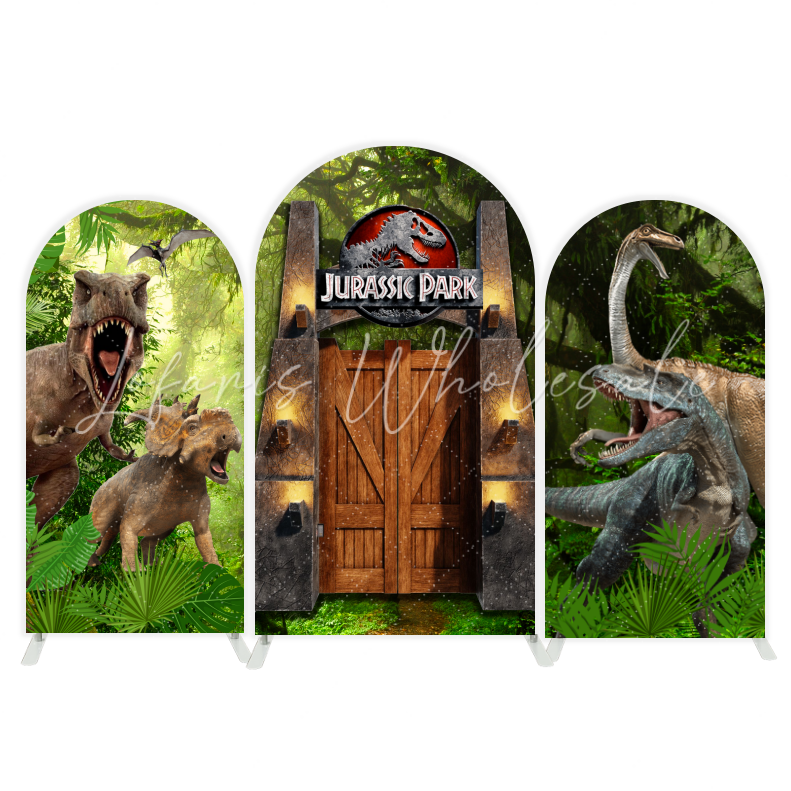 Jurassic World Park Dinosaurier Thema Bogenwand Abdeckung Abenteuer Kindergeburtstag Deko