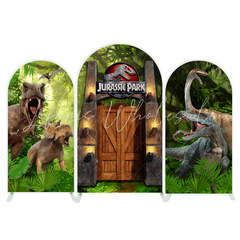Jurassic World Park Dinosaurier Thema Bogenwand Abdeckung Abenteuer Kindergeburtstag Deko