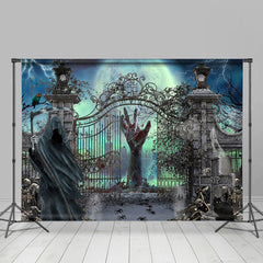 Horror Schatten Mann Skeleton Mond Halloween Hintergrund