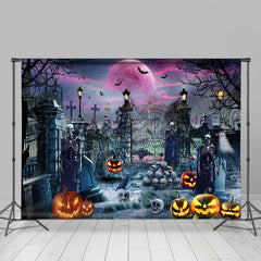 Schädel Geist Herrenhaus Lila Stimmung Halloween Hintergrund