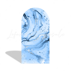 Marble Happy Birthday Party Bogenwand Abdeckung Marmor Stein Textur Elegant Fotohintergrund