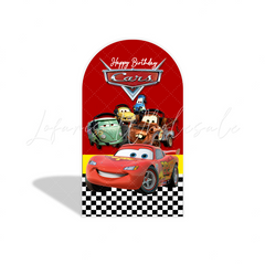 Cars Mcqueen Rennauto Thema Bogenwand Abdeckung Route 66 Jungen Geburtstag Deko