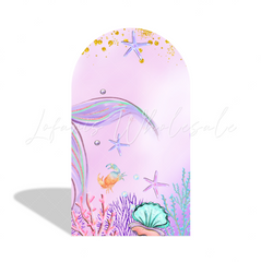 Mermaid Theme Birthday Baby Shower Party Background Bogenwand Abdeckung Unterwasser Welt Deko
