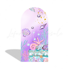 Mermaid Theme Birthday Baby Shower Party Background Bogenwand Abdeckung Unterwasser Welt Deko