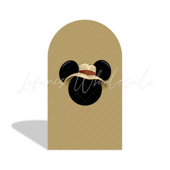 Mickey Minnie Safari Happy Birthday Party Bogenhintergrund Abdeckung Dschungel Tiere Zoo Deko