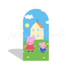 Peppa Pig Familie Wutz Thema Happy Birthday Chiara Bogen Abdeckung Kinder Party Deko