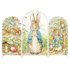 Peter Rabbit Birthday Baby Shower Party Bogenwand Abdeckung Hase Garten Blumen Kinder Deko