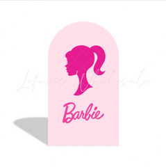 Pink Barbie Birthday Party Chiara Bogenhintergrund Abdeckung Mode Puppe Mädchen Party Deko