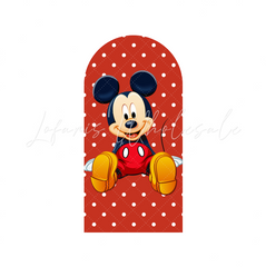 Pink Minnie Mickey Birthday Party Chiara Bogenhintergrund Abdeckung Maus Paar Rosa Deko