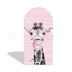 Pink Safari Animal Dschungel Tiere Rosa Happy Birthday Bogenhintergrund Mädchen Party Deko
