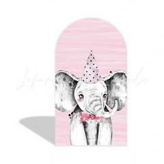 Pink Safari Animal Dschungel Tiere Rosa Happy Birthday Bogenhintergrund Mädchen Party Deko