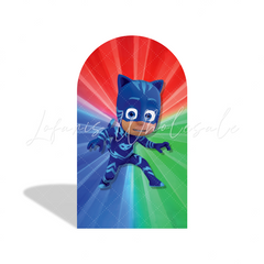PJ Masks Pyjamahelden Cartoon Happy Birthday Bogenhintergrund Abdeckung Nacht Superhelden