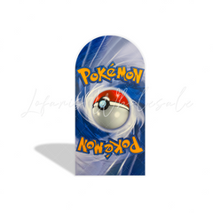 Pokemon Ball Trainer Thema Chiara Bogenhintergrund Stoffbezug Kindergeburtstag Deko