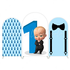 Boss Baby Thema Anzug Baby Bogenwand Abdeckung Jungen 1