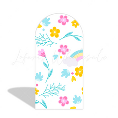 Rainbow Flora Unicorn Magisches Einhorn Happy Birthday Chiara Bogen Abdeckung Pastel Deko