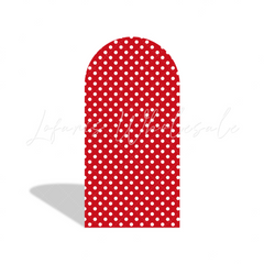 Red Minnie Baby Shower Birthday Party Bogenwand Abdeckung Rot Maus Punkte Klassisch Deko