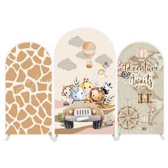 Safari Animals Arch Birthday Party Bogenwand Abdeckung Dschungel Tiere Zoo Wildnis Party Deko