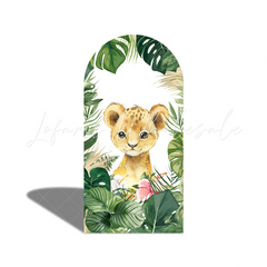 Oh Baby Safari Wild Jungle Animal Birthday Baby Shower Bogenhintergrund Abdeckung Tiere Deko