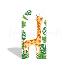 Safari Wild Jungle Birthday Baby Shower Party Bogenwand Abdeckung Urwald Tiere Grün Party Deko