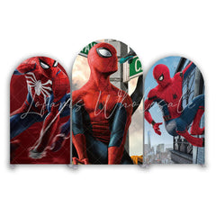 Spiderman Super Hero Superhelden Thema Bogenwand Abdeckung Comic Jungen Party Deko