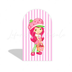 Strawberry Erdbeere Süß Thema Chiara Bogen Abdeckung Sommer Picknick Party Hintergrund