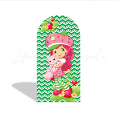 Strawberry Shortcake Theme Happy Birthday Party Bogenwand Abdeckung Erdbeer Mädchen Deko