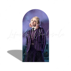 Wednesday Addams Birthday Party Bogenhintergrund Abdeckung Gothic Nevermore Tanz Party Deko