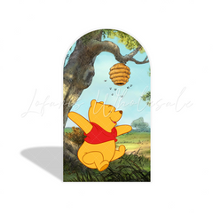 Winnie the Pooh Honig Bär Bogenhintergrund Abdeckung Klassisch Babyparty Geburtstag Deko