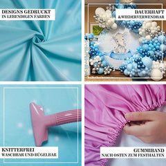Lila Welle Ziegel Wand Glücklich Geburtstag Runden Hintergrund