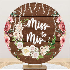 Braun Holz Rosa Weiß Blumen Vermissen Zu Mis Hochzeit Hintergrund