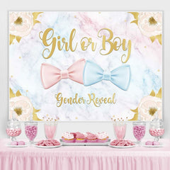 Mädchen oder Junge Rosa Blau Bögen Hintergrund für babydusche