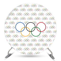 olympisch Ringe Sport Wettbewerb Runden Hintergrund