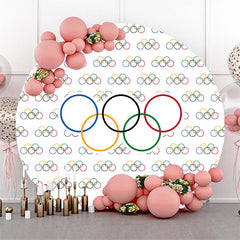 olympisch Ringe Sport Wettbewerb Runden Hintergrund