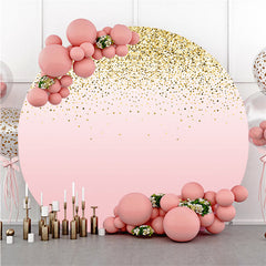 Rosa Und Funkeln Punkte Runden Thema Hochzeit Hintergrund