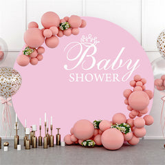 Rein Rosa Hintergrund Für Mädchen Baby Dusche Party Banner