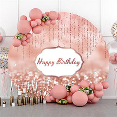 Rose Rosa Bokeh Funkeln Diamanten Geburtstag Hintergrund