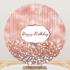 Rose Rosa Bokeh Funkeln Diamanten Geburtstag Hintergrund